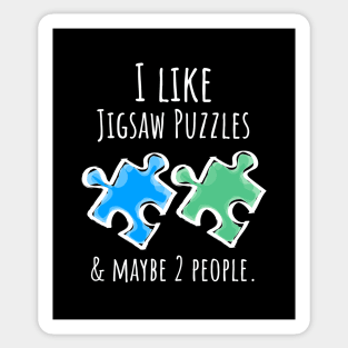 Jigsaw puzzles introvert Sticker